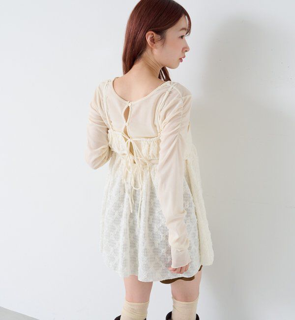  「フラワージャガードチュニック」|シャツ・ブラウス|