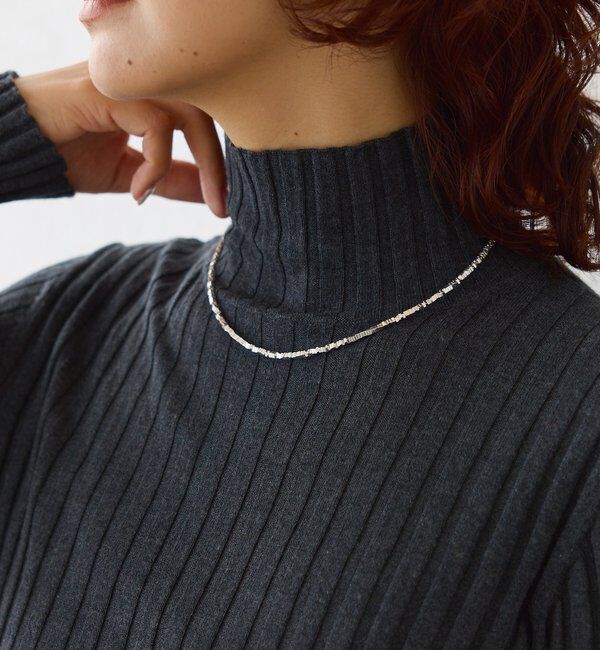  「【存在感◎】ヘマタイトショートネックレス2」|ブローチ・コサージュ|