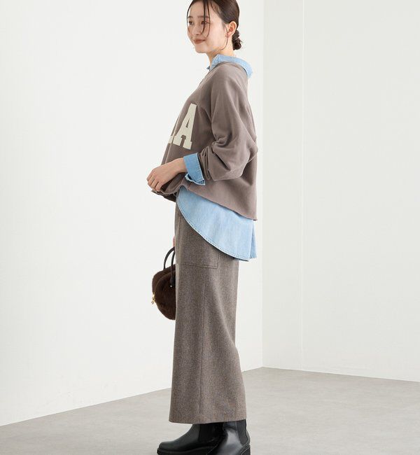  「【Yossshiiii企画】ワイドロゴカットオフスエット」|Tシャツ・カットソー|