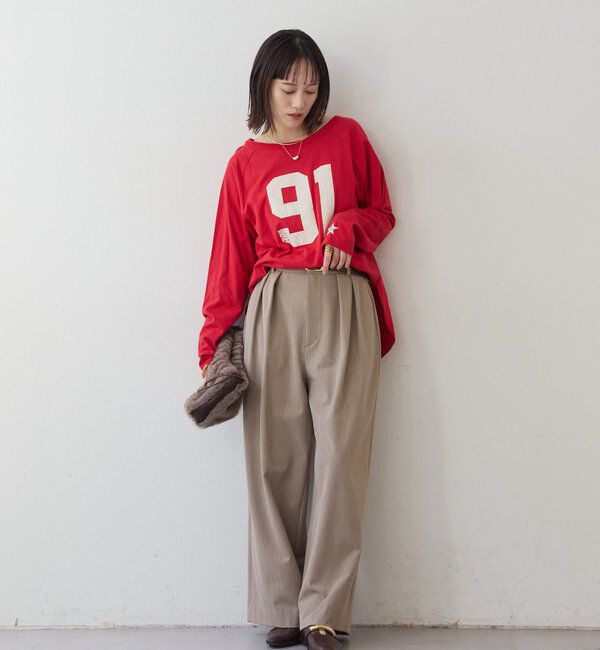  「【ロゴがキャッチー】Ninety-One ロンTee」|Tシャツ・カットソー|