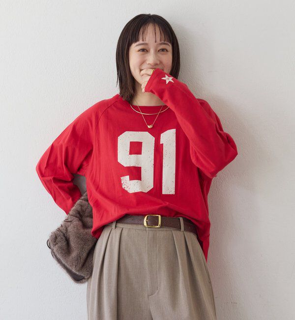  「【ロゴがキャッチー】Ninety-One ロンTee」|Tシャツ・カットソー|