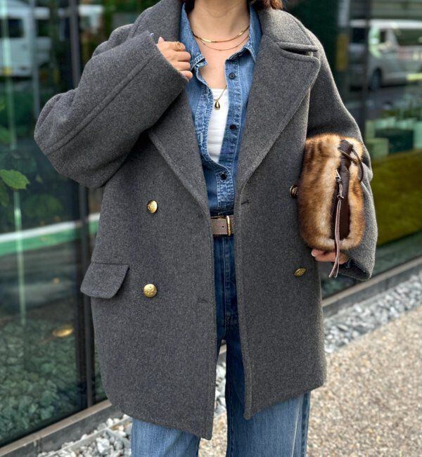  「【リバイバル/新色追加】ラグランPコート」|ピーコート|