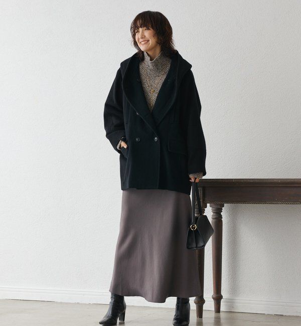  「【顔周り華やか】ビーバーフーディコート」|その他|