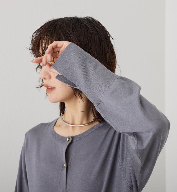  「【羽織としても使える】レイヤードニットワンピース」|ワンピース|