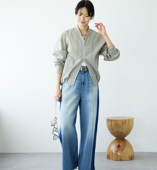  「予約【エッジを効かせたデザイン】ラインバギーデニム」|デニム|