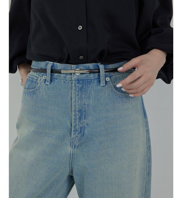  「【WEB限定カラーあり】【累計販売5800本超！】スティックナローベルト」|ベルト|ブラックその他1