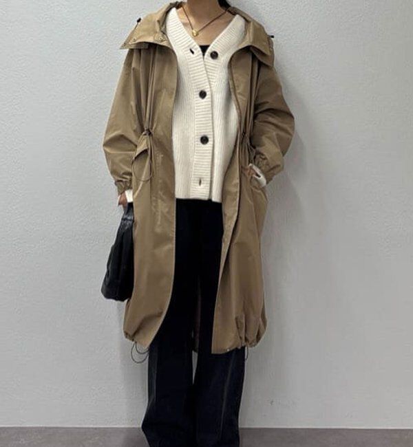  「ファーVネックカーディガン」|ニット・セーター|