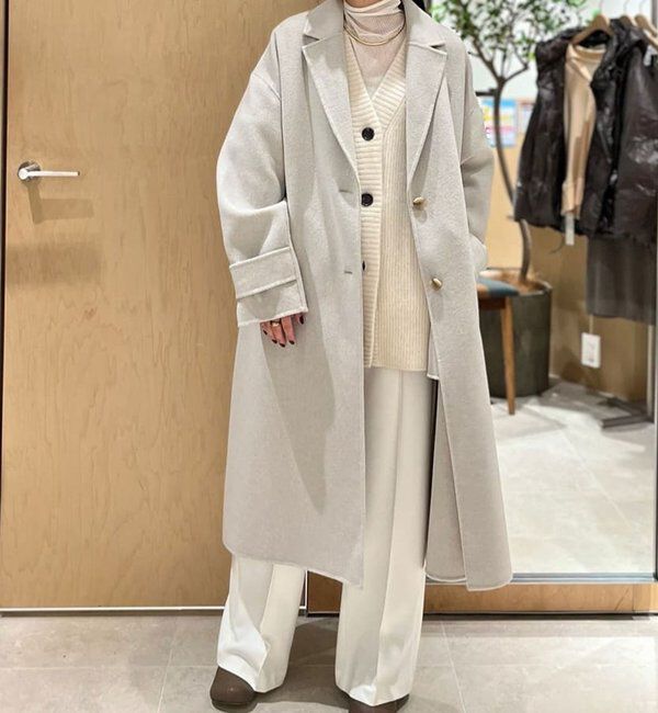  「ファーVネックカーディガン」|ニット・セーター|