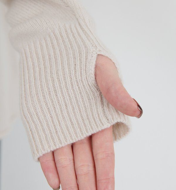  「ウールカシミヤタックVプルオーバー」|ニット・セーター|