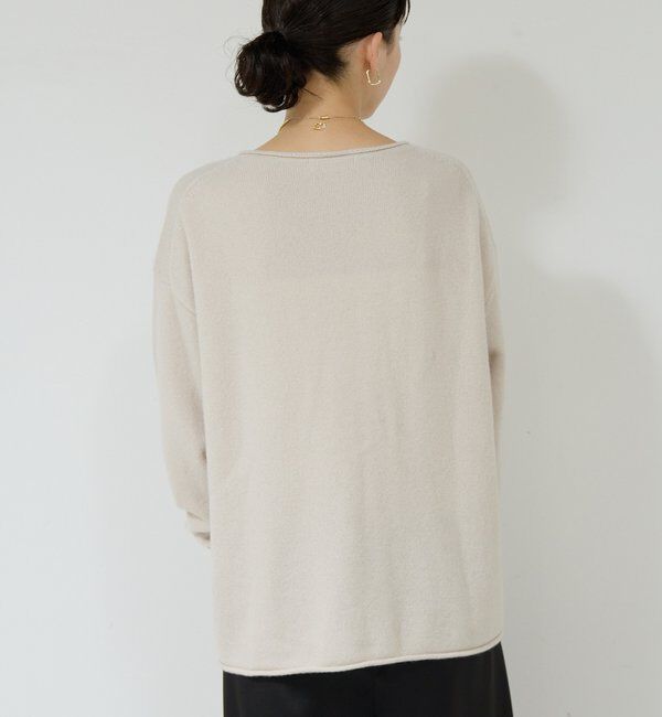  「ウールカシミヤタックVプルオーバー」|ニット・セーター|