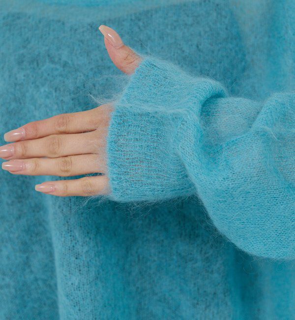  「モヘヤリングシアーニット」|ニット・セーター|