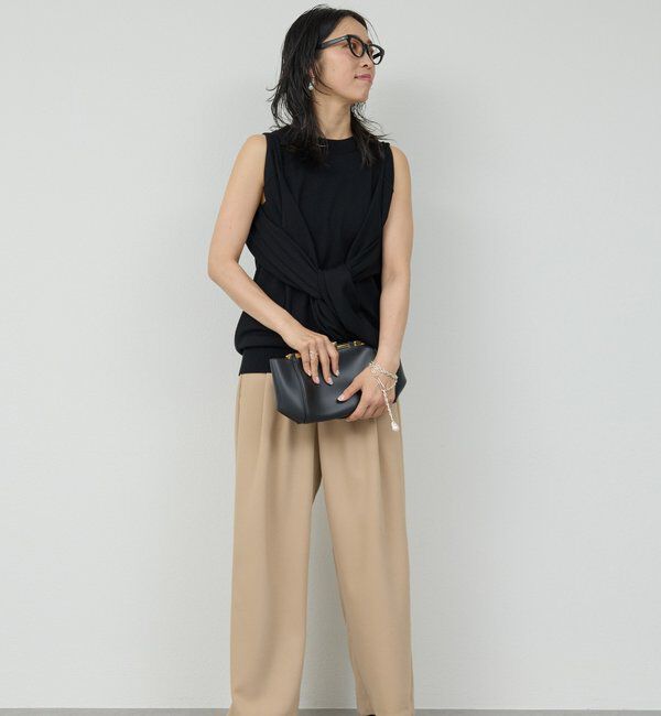  「【CHIHAYAコラボ】スウェードライクタックイージーパンツ」|チノ|