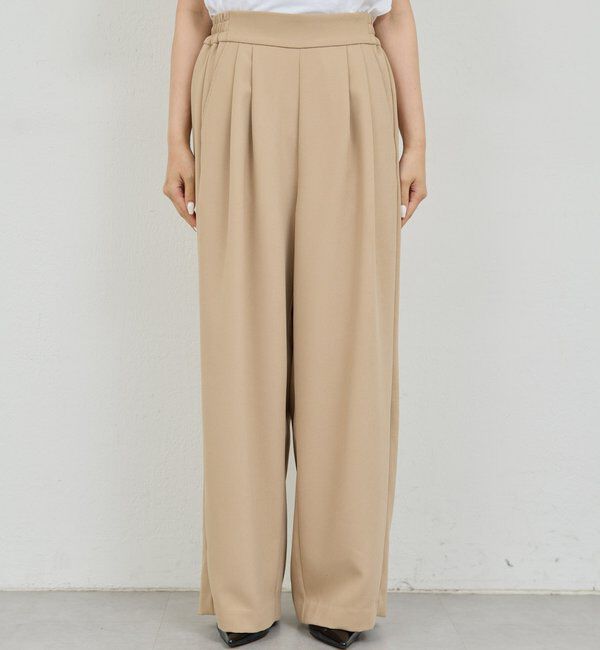  「【CHIHAYAコラボ】スウェードライクタックイージーパンツ」|チノ|