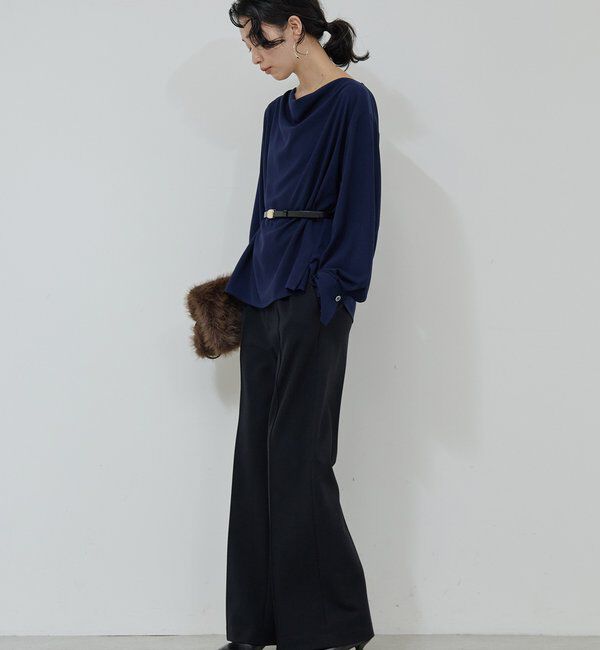  「【楽ちん&times;美脚】【セットアップ対応】ポンチスラックス」|チノ|