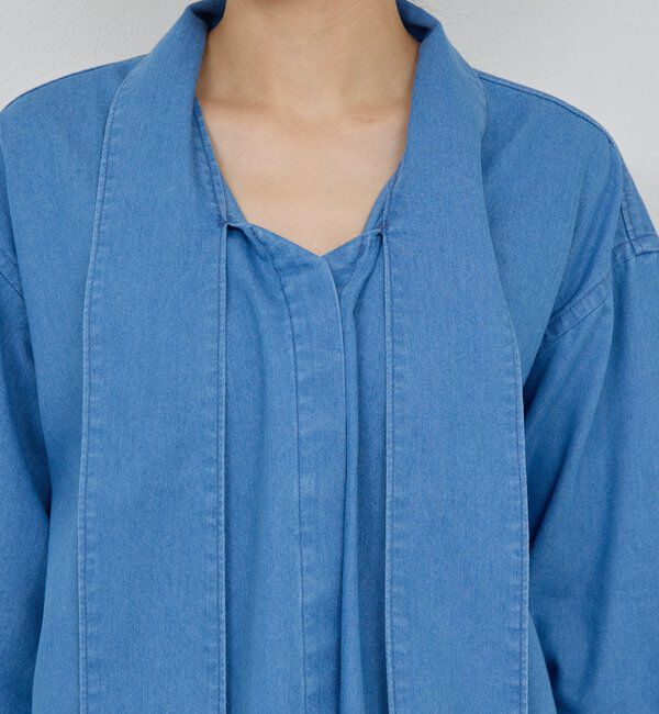  「デニムボウタイブラウス」|シャツ・ブラウス|
