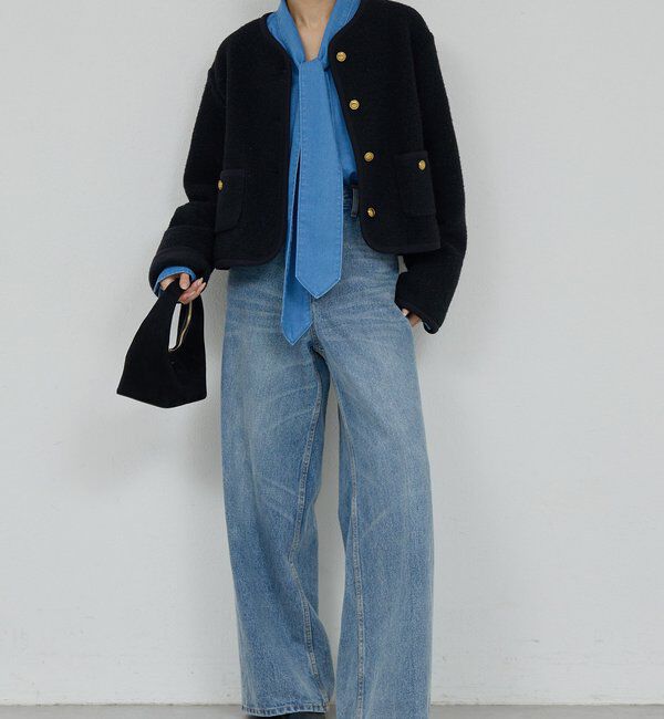  「デニムボウタイブラウス」|シャツ・ブラウス|