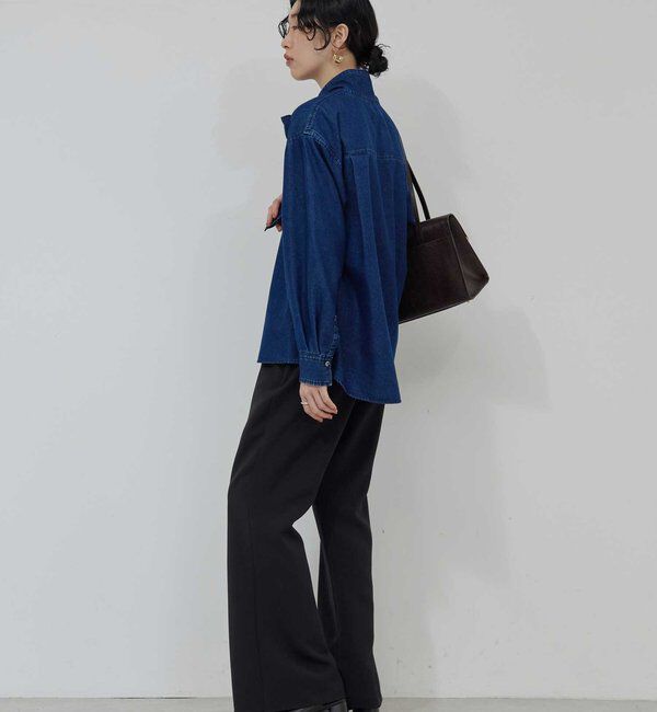  「デニムボウタイブラウス」|シャツ・ブラウス|