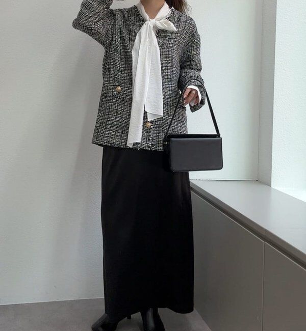  「【ルミネ限定カラー】【手洗い可能】ストレッチサテンタイトスカート」|スカート|