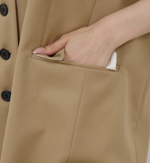  「【HERITANOVUM】【スリーピース対応】ウーステッドウールベスト」|ベスト・ジレ|