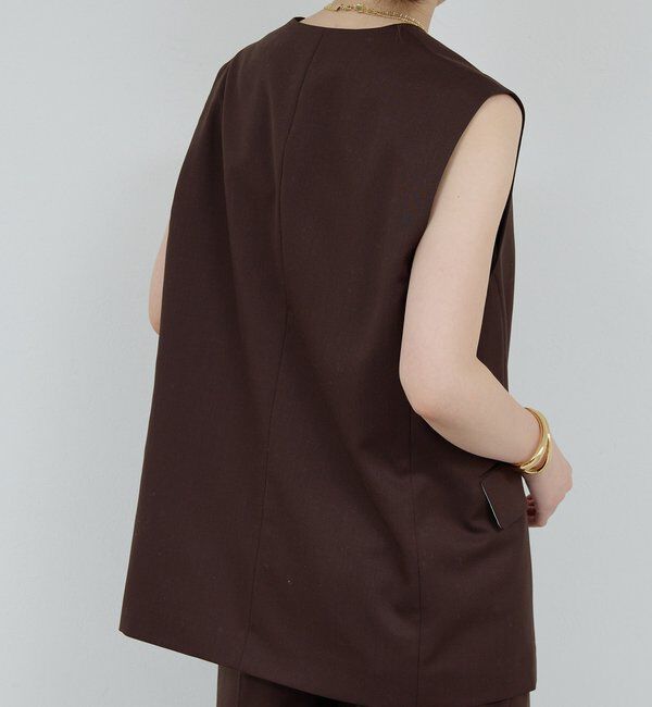  「【HERITANOVUM】【スリーピース対応】ウーステッドウールベスト」|ベスト・ジレ|