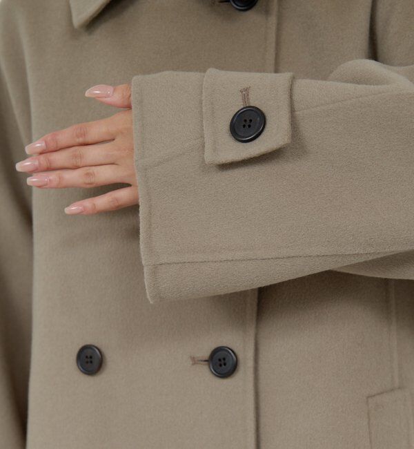  「【HERITANOVUM】ウールカシミヤチェストリバーコート」|その他|