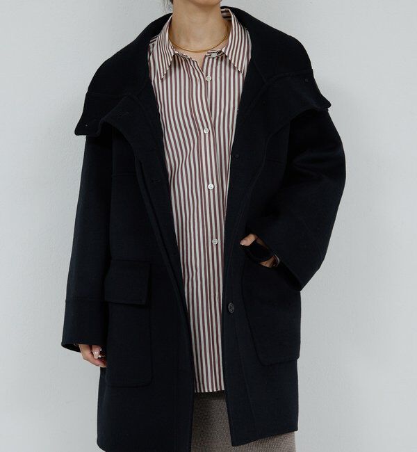  「【HERITANOVUM】スタンドカラーリバーコート」|その他|