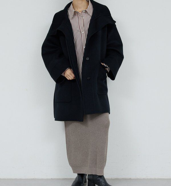  「【HERITANOVUM】スタンドカラーリバーコート」|その他|