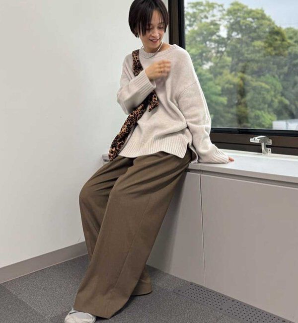  「【SACHIKOコラボ】2タックワイドパンツ」|チノ|