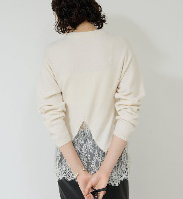  「【25th記念アイテム】レースコンビニット」|ニット・セーター|