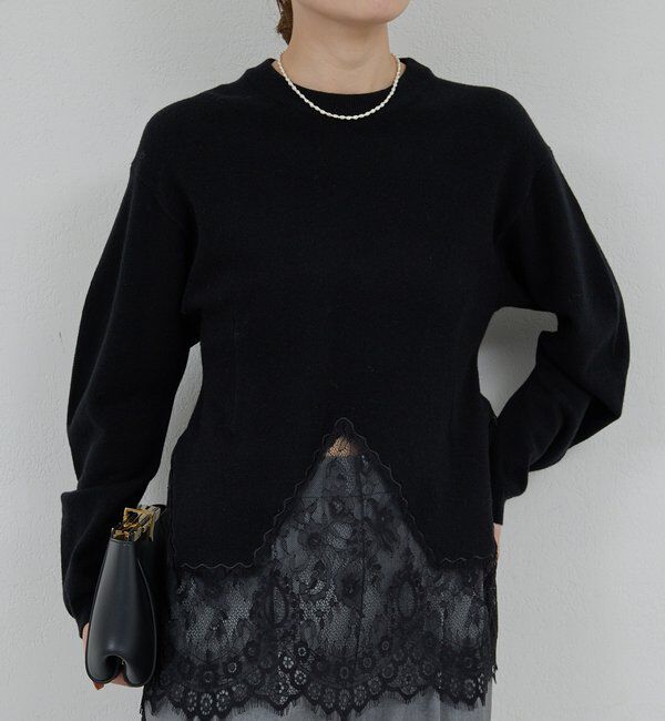  「【25th記念アイテム】レースコンビニット」|ニット・セーター|