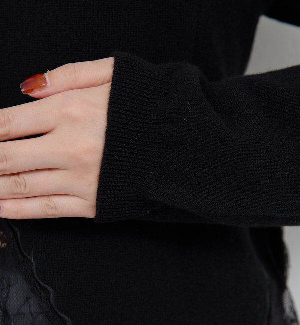  「【25th記念アイテム】レースコンビニット」|ニット・セーター|