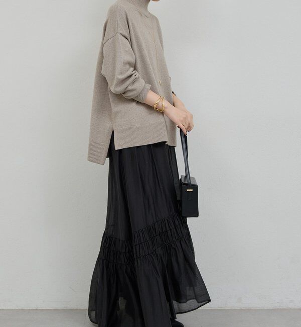  「【手洗い可】【全骨格対応】オーバータートルニット」|ニット・セーター|