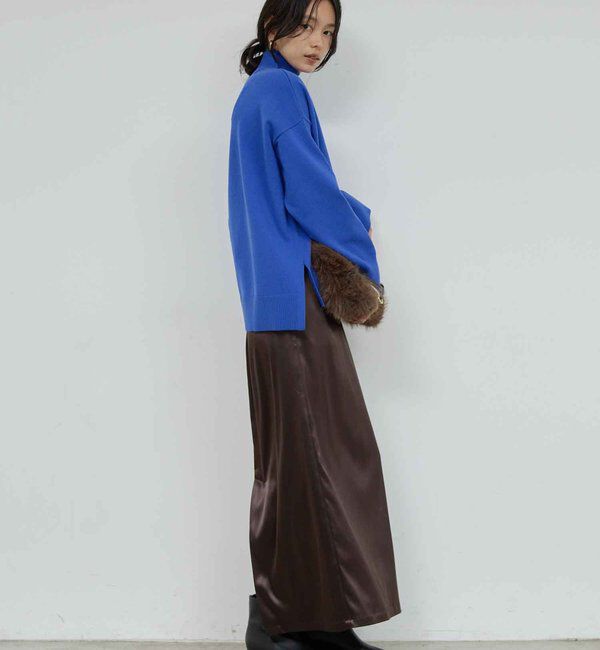  「【手洗い可】【全骨格対応】オーバータートルニット」|ニット・セーター|