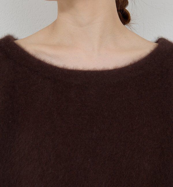  「ファーボートネックプルオーバー」|ニット・セーター|