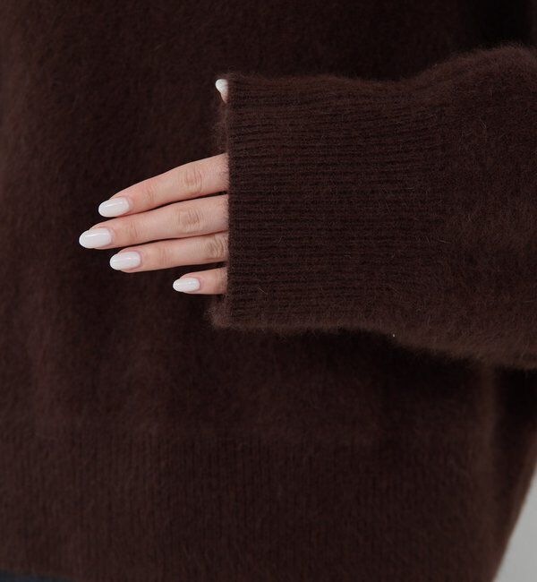  「ファーボートネックプルオーバー」|ニット・セーター|