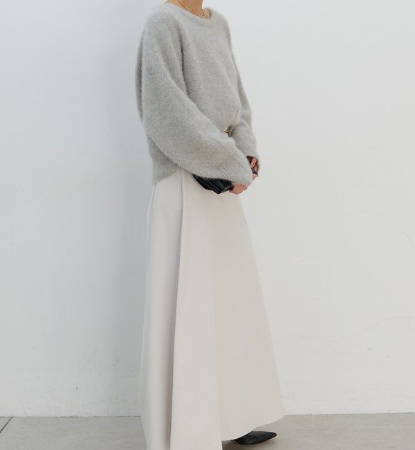  「ファーボートネックプルオーバー」|ニット・セーター|