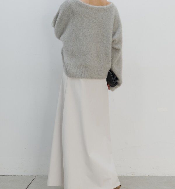  「ファーボートネックプルオーバー」|ニット・セーター|