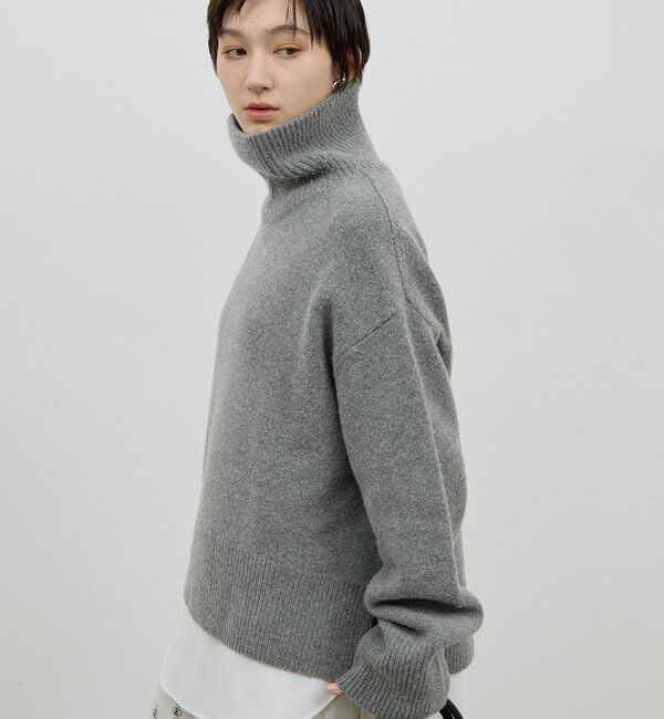  「【手洗い可】ウールタートルプルオーバー」|ニット・セーター|