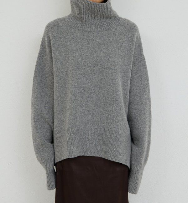  「【手洗い可】ウールタートルプルオーバー」|ニット・セーター|