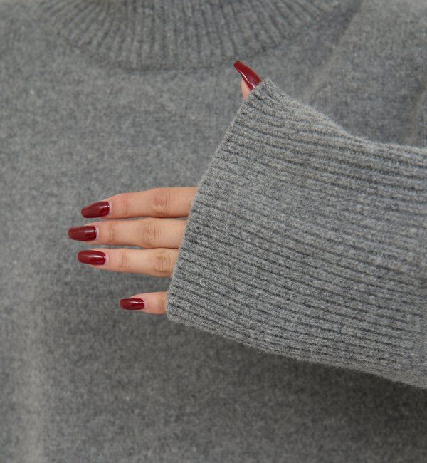  「【手洗い可】ウールタートルプルオーバー」|ニット・セーター|