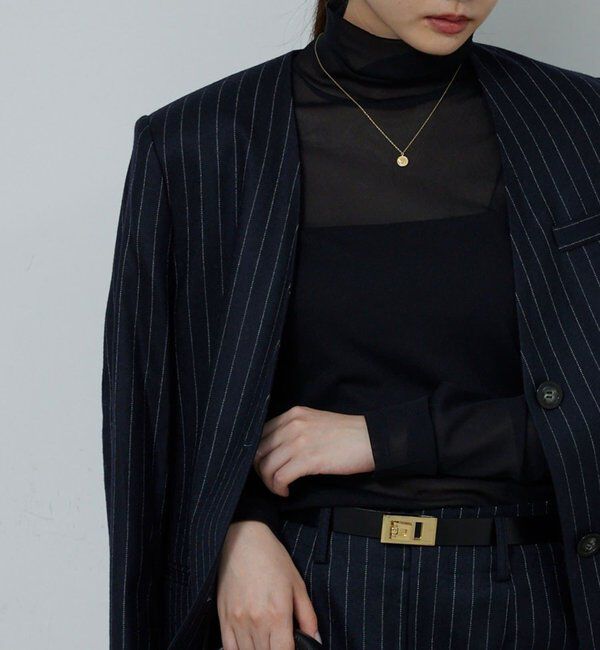  「【リバイバル】チュールタートルカットソー」|Tシャツ・カットソー|ブラック