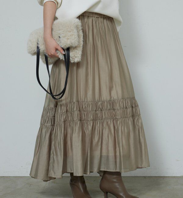  「ギャザーフレアスカート」|スカート|