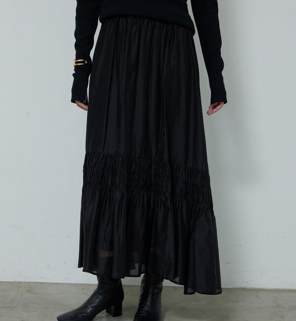  「ギャザーフレアスカート」|スカート|