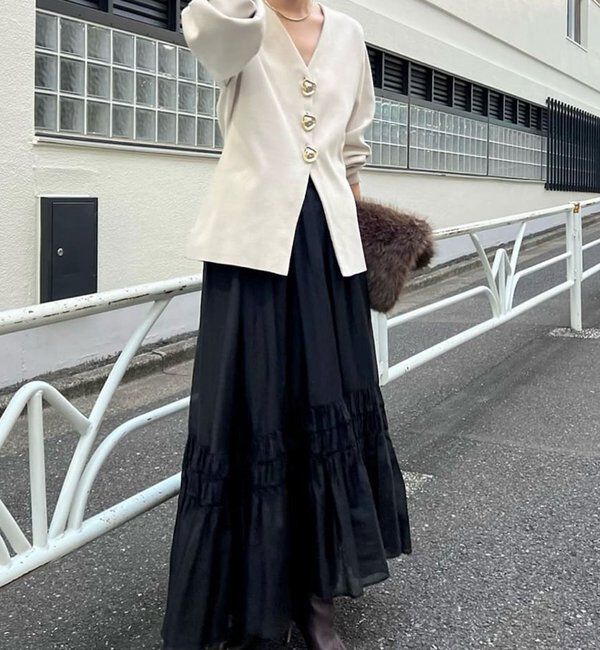  「ギャザーフレアスカート」|スカート|