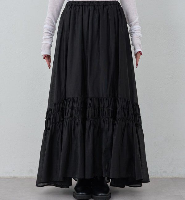  「ギャザーフレアスカート」|スカート|