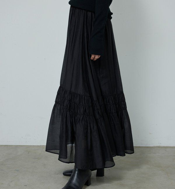  「ギャザーフレアスカート」|スカート|