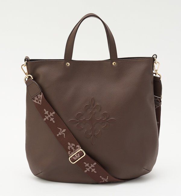  「スリム2WAYトートバッグ <エンボスモノグラム>」|トートバッグ|