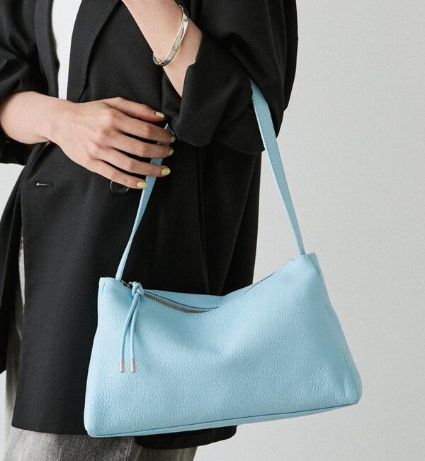  「レザー2WAYショルダーバッグ」|ショルダー・メッセンジャー|サックスブルー