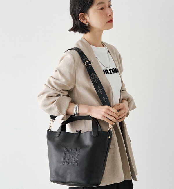  「エンボスモノグラム2WAYミニトートバッグ」|トートバッグ|