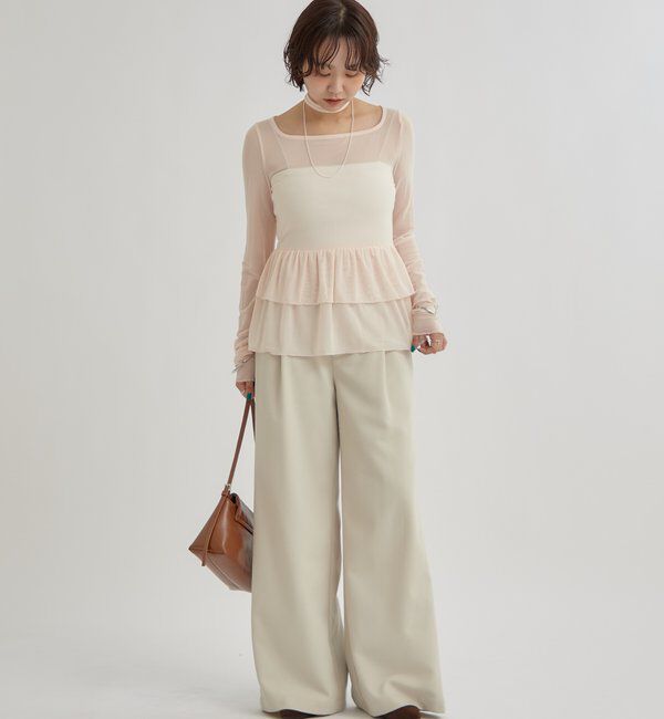  「ドットティアードプルオーバー」|Tシャツ・カットソー|